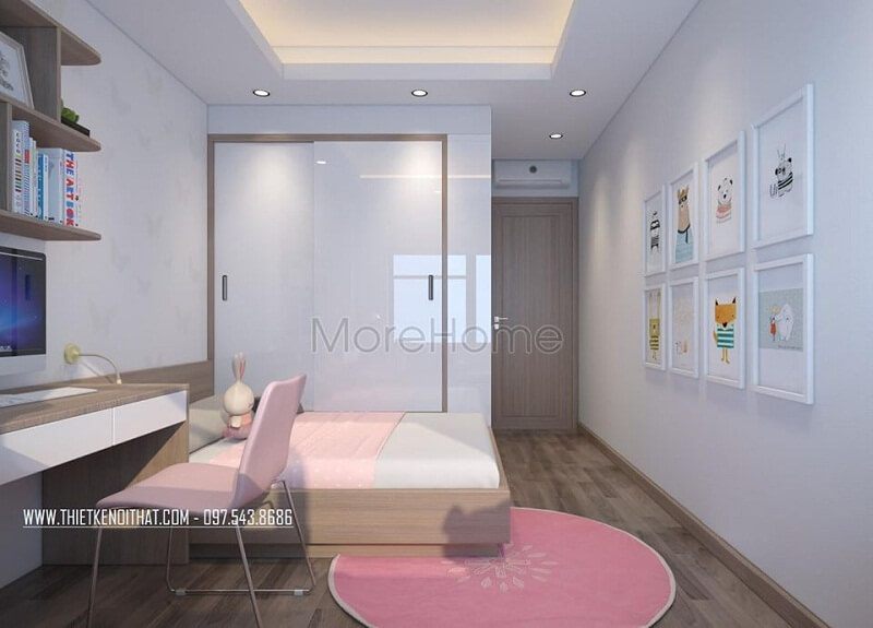 Để giúp tiết kiệm diện tích căn phòng ngủ của gia chủ thì đừng bỏ lỡ mẫu tủ quần áo cửa trượt đẹp được sản xuất tại xưởng gỗ nội thất MoreHome