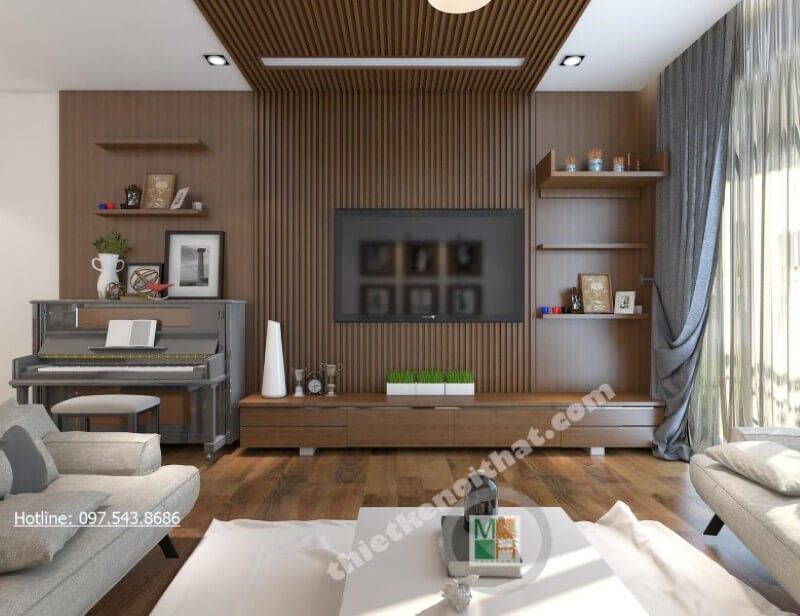 Trang trí nội thất phòng khách chung cư tiện nghi luôn là lựa chọn của hầu hết các gia đình trẻ hiện nay